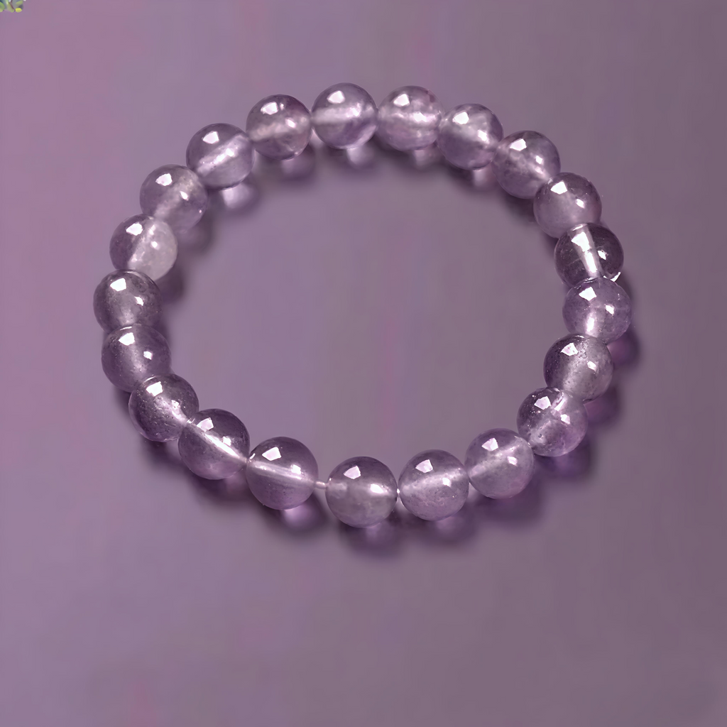 【Treasure】Rose-Pink Natural Mineral Crystal Bracelet