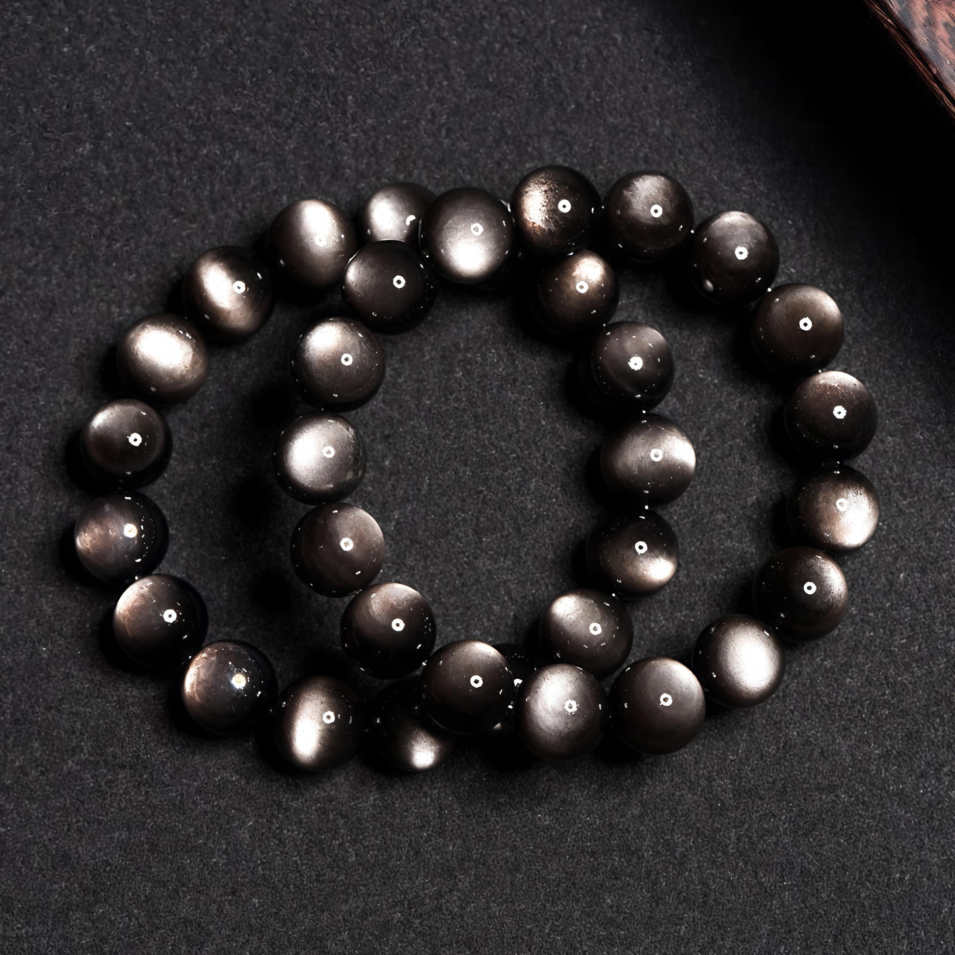 Obsidian & Silver Sheen Obsidian Energy Natural Mineral Crystal
