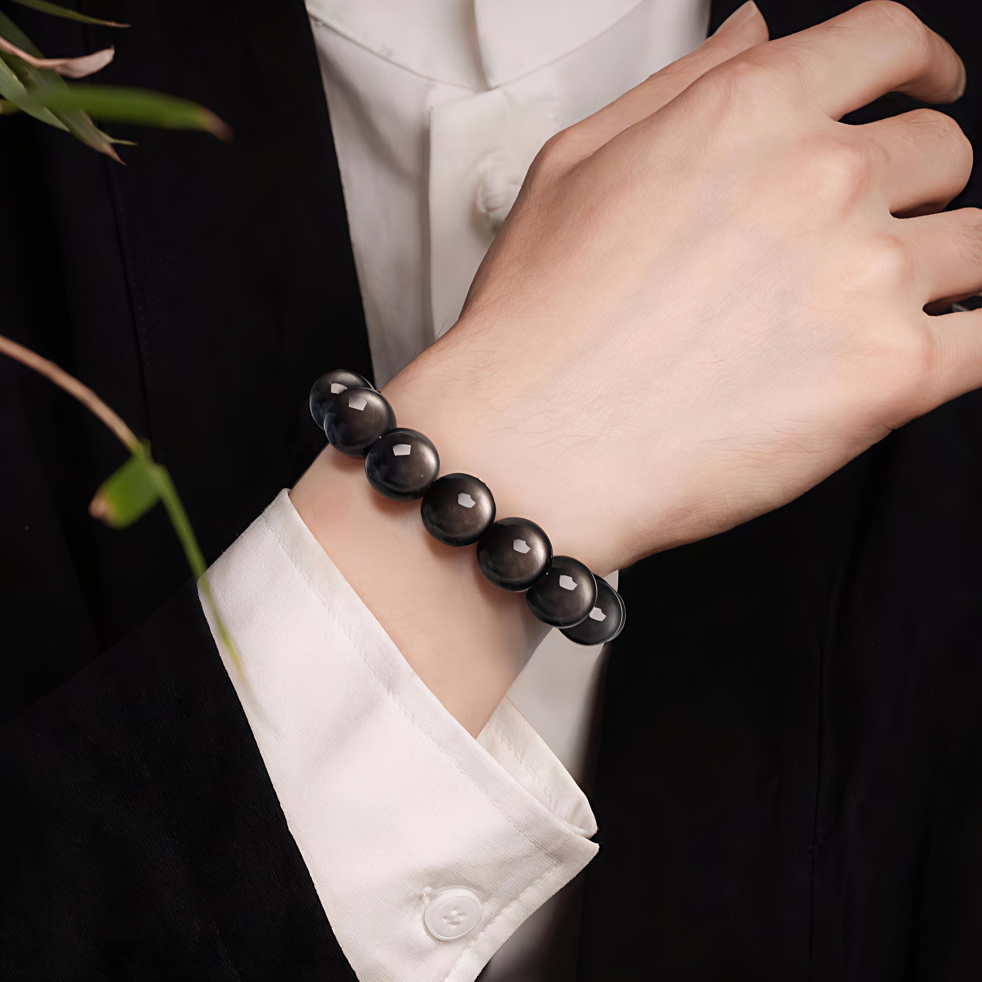 Obsidian & Silver Sheen Obsidian Energy Natural Mineral Crystal