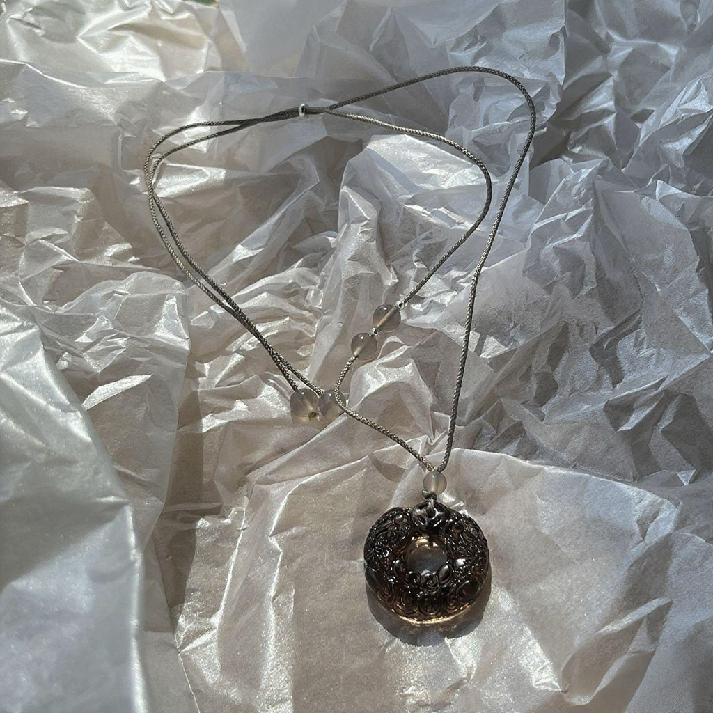 Timeless Essence Retro Natural Ore Crystal Necklace