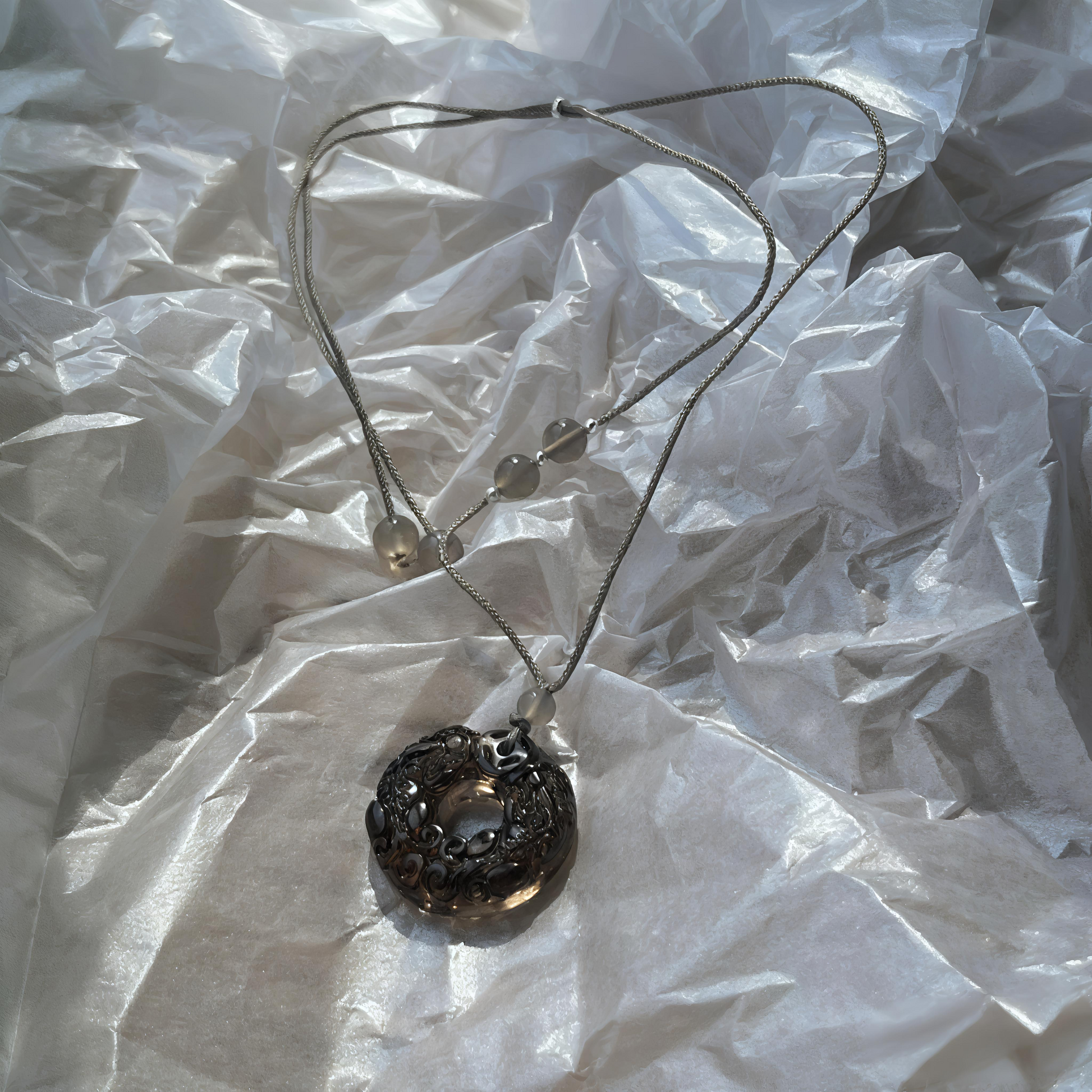 Timeless Essence Retro Natural Ore Crystal Necklace