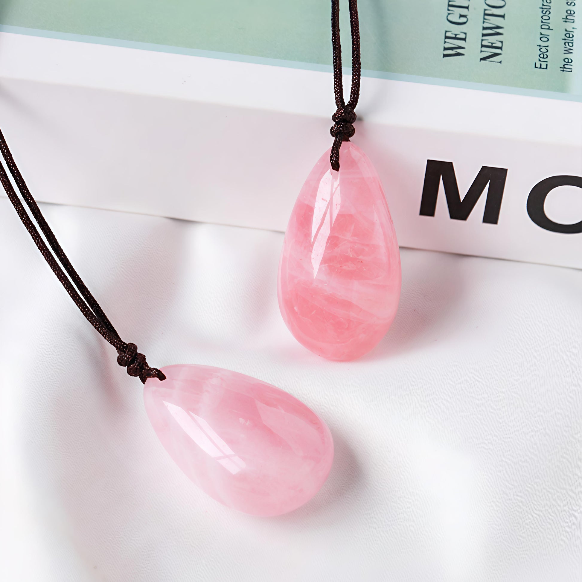 Natural Pink Jadeite Mineral Necklace - Girlish Heart